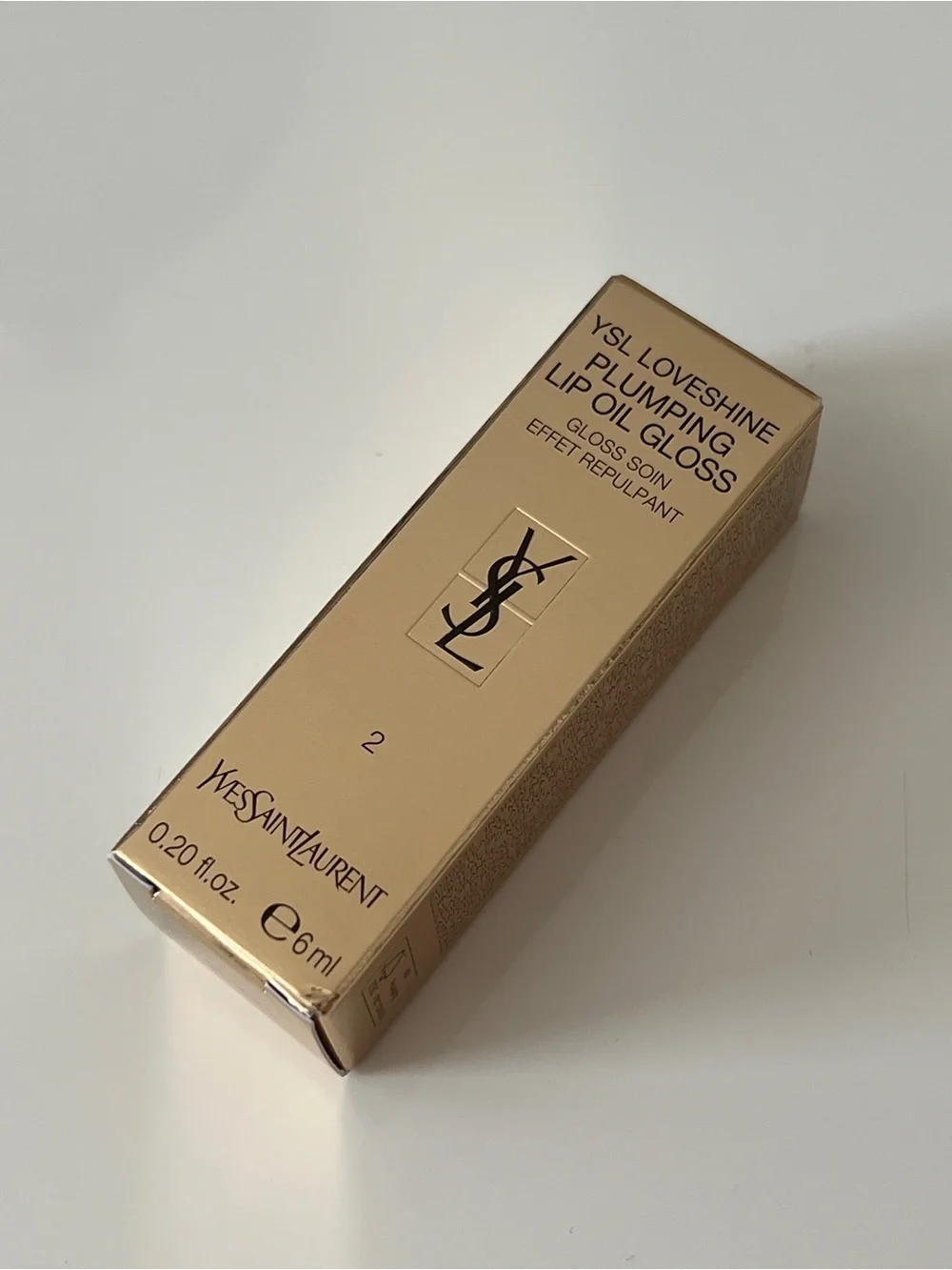 Yves Saint Laurent YSL Loveshine Plumping Lip Oil Gloss - 02 Lucky Moonstone - Picture 7 of 9